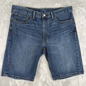 Levi's 541 Denim Shorts Mens 36 (Fits 37x10) Blue Medium Wash Pockets Casual